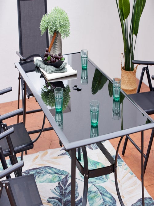 RIMINI Table de jardin et 10 chaises en aluminium - Kiabi