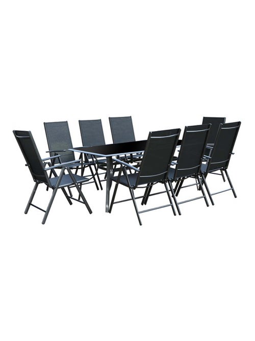 RIMINI Table de jardin et 8 chaises en aluminium - Kiabi