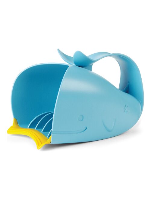 Rince-tête baleine Moby bleu et jaune - Kiabi