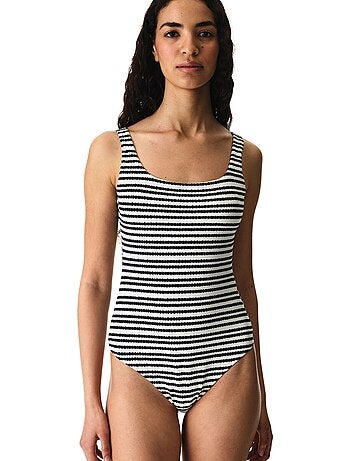 Ringel maillot de bain sport à rayures texturé penti