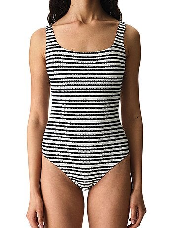 Ringel maillot de bain sport à rayures texturé penti