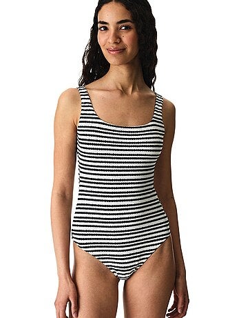 Ringel maillot de bain sport à rayures texturé penti