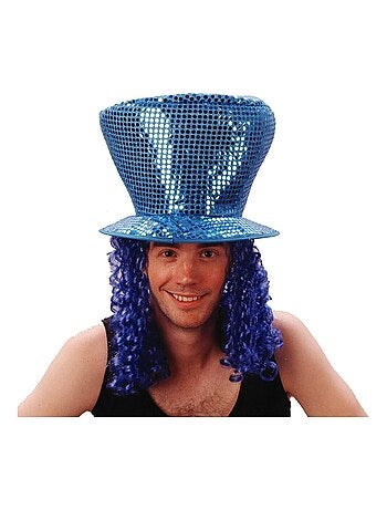 RIRE ET CONFETTI - Chapeau Disco avec cheveux