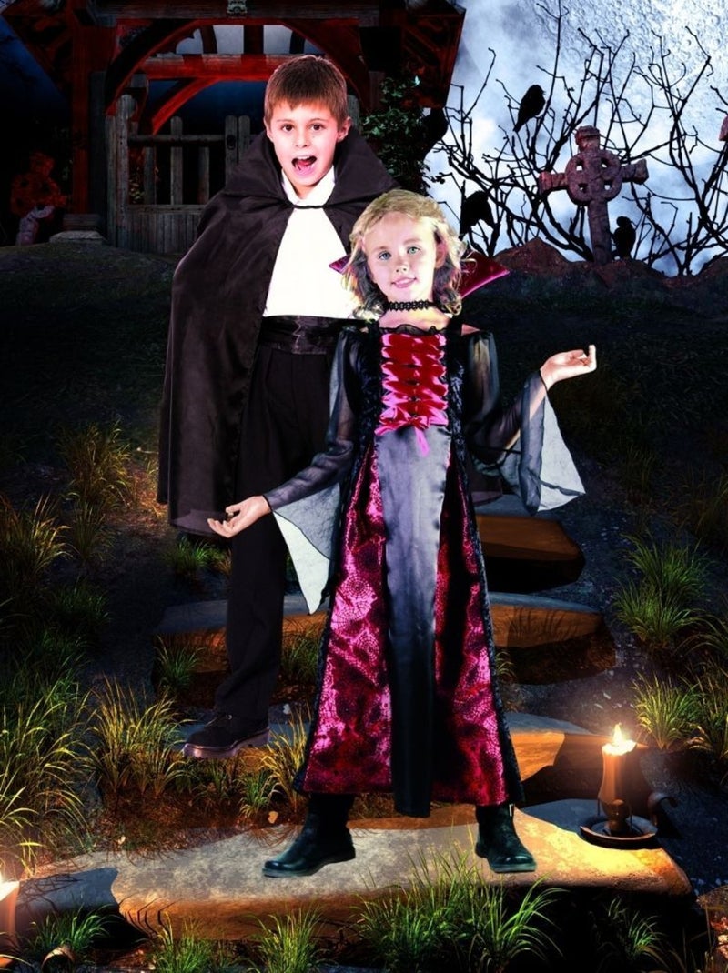 RIRE ET CONFETTI - Déguisement Cape noire enfant Noir Noir - Kiabi