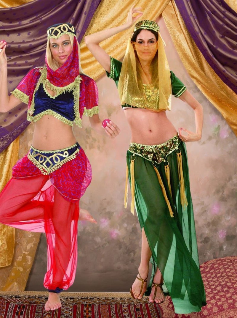 RIRE ET CONFETTI - Déguisement Danseuse Orientale Femme Vert - Kiabi
