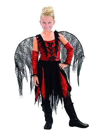 RIRE ET CONFETTI - Déguisement Démon ailé Halloween fille luxe enfant