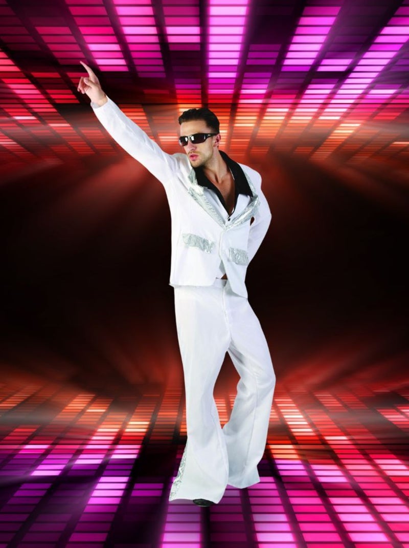 RIRE ET CONFETTI - Déguisement Disco Fever Homme Blanc - Kiabi