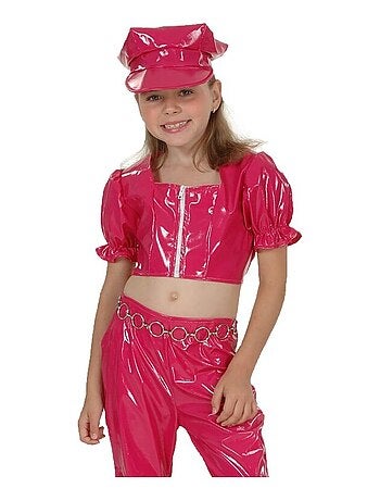 RIRE ET CONFETTI - Déguisement Disco girl red enfant