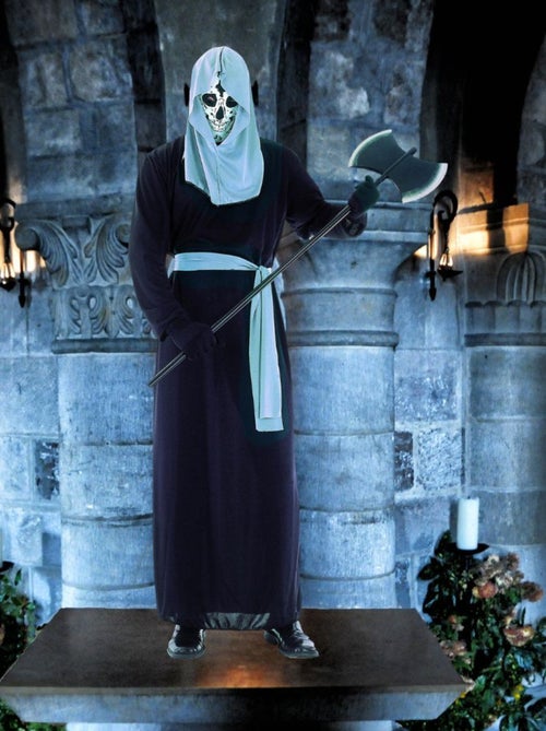 RIRE ET CONFETTI - Déguisement Fantôme démoniaque noir Halloween Homme - Kiabi