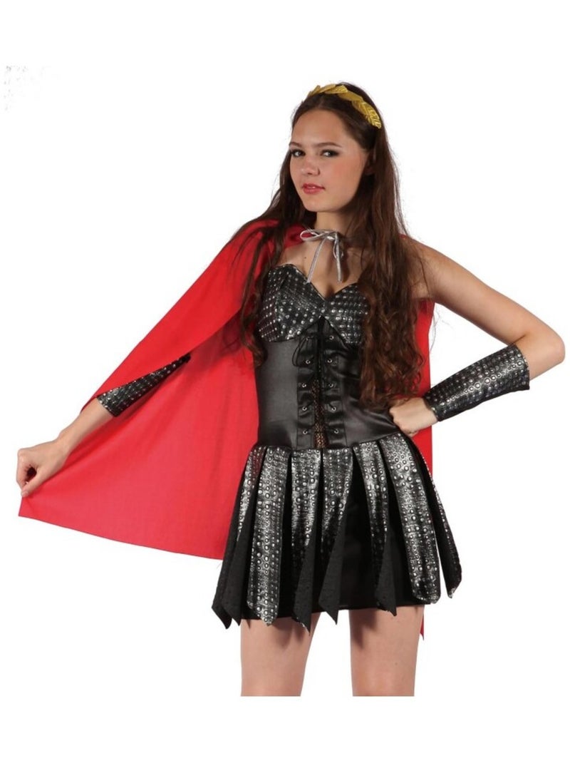 RIRE ET CONFETTI - Déguisement  Guerrière Gladiateur Femme Noir Noir - Kiabi