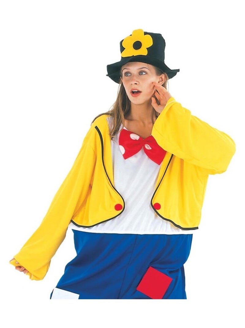 RIRE ET CONFETTI - Déguisement Harpo le Clown tordu Femme Jaune - Kiabi