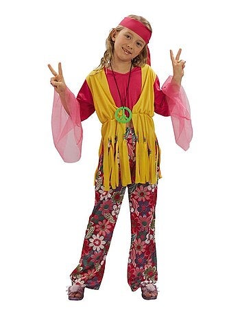 RIRE ET CONFETTI - Déguisement Hippie Flowers enfant