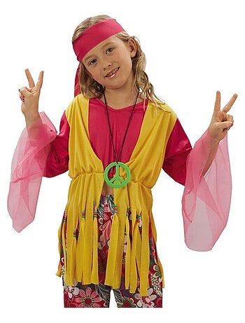 RIRE ET CONFETTI - Déguisement Hippie Flowers enfant