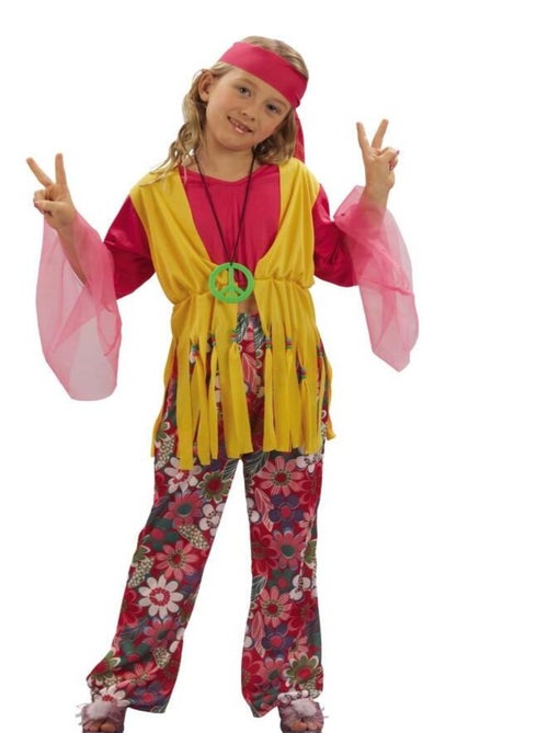 RIRE ET CONFETTI - Déguisement Hippie Flowers enfant - Kiabi