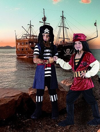 RIRE ET CONFETTI - Déguisement Pirate tatoué luxe enfant