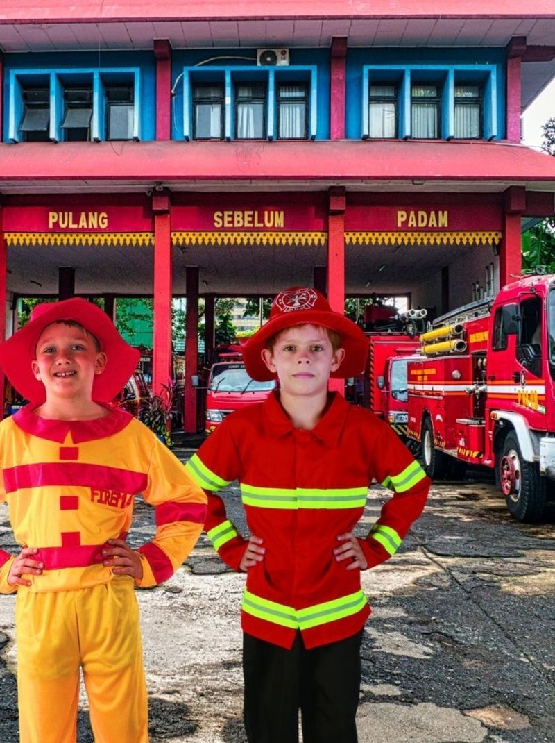 RIRE ET CONFETTI - Déguisement Pompier jaune enfant Jaune - Kiabi