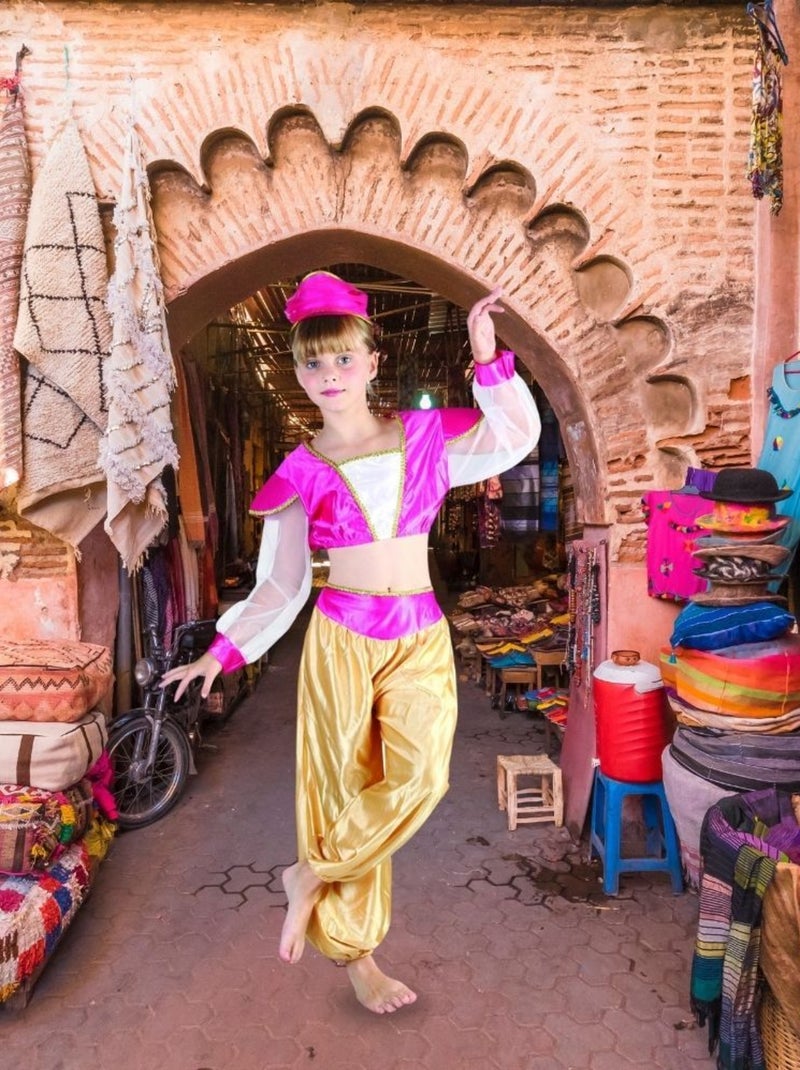 RIRE ET CONFETTI - Déguisement Princesse Harem enfant Doré/or - Kiabi