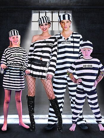 RIRE ET CONFETTI - Déguisement Prisonnière fille