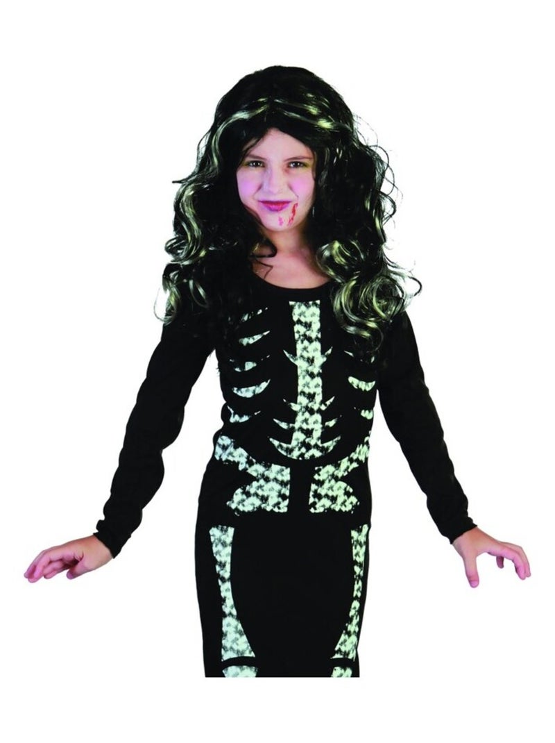 Spooktacular Creations Costume de squelette lumineux pour enfants, garçons, costume d'Halloween pour enfants, combinaison squelette