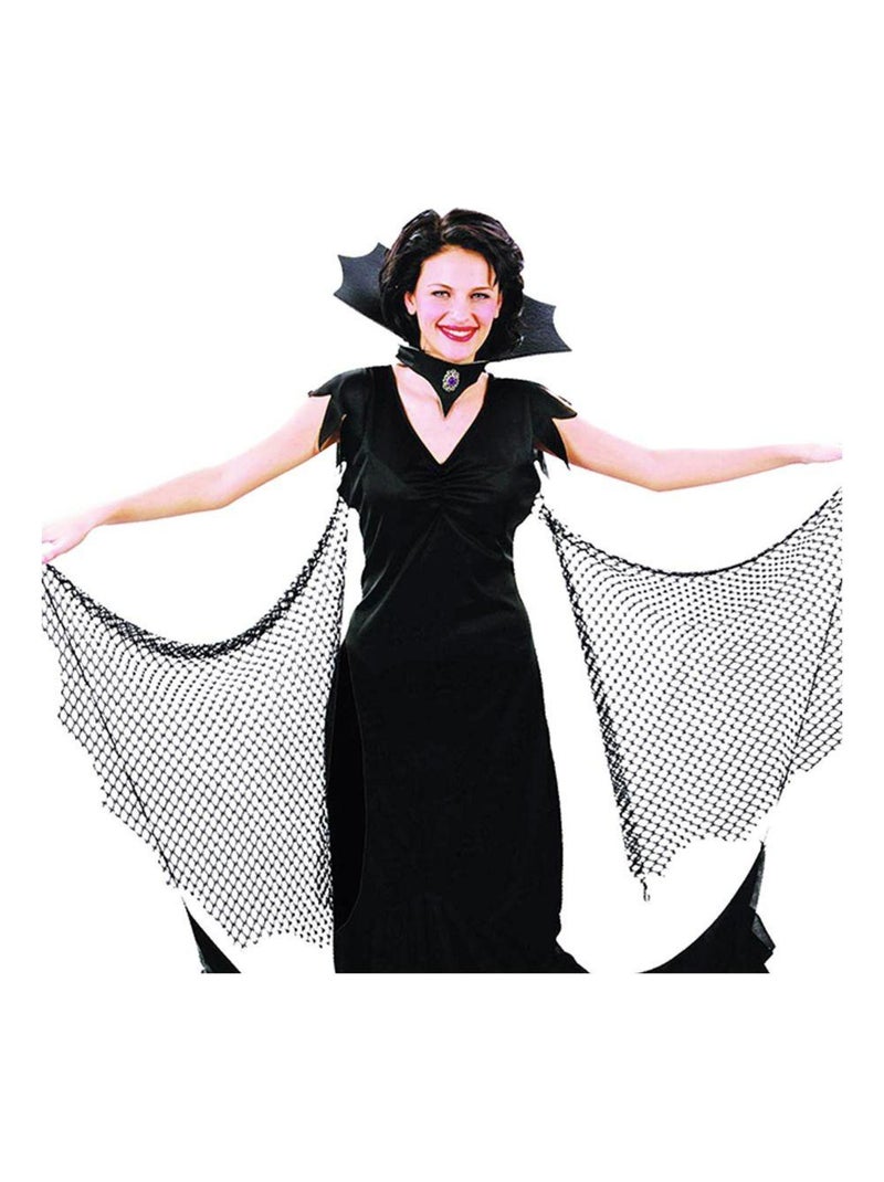 RIRE ET CONFETTI - Déguisement Vampire chauve souris Femme Halloween Noir Noir - Kiabi