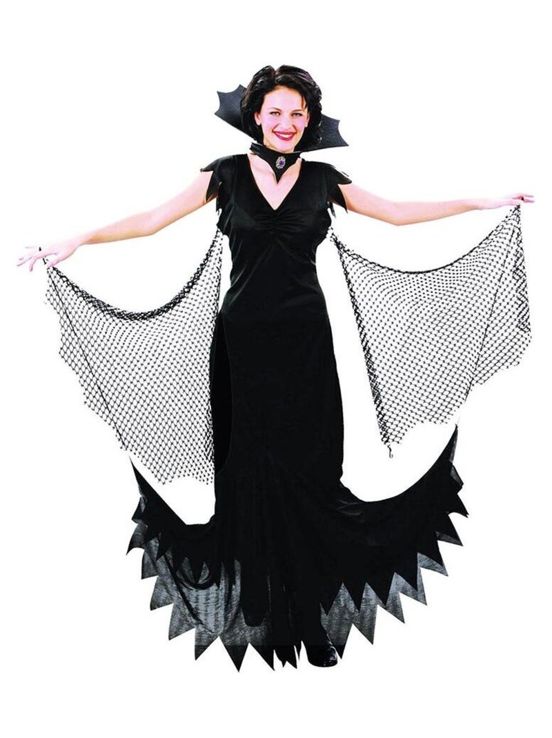RIRE ET CONFETTI - Déguisement Vampire chauve souris Femme Halloween Noir Noir - Kiabi
