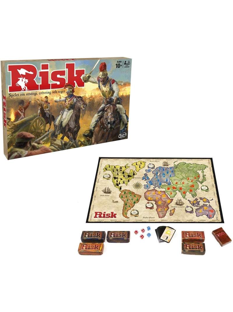 Risk, jeu de société de stratégie pour enfants, dès 10 ans, jeu de plateau, hasbro gaming Rouge - Kiabi