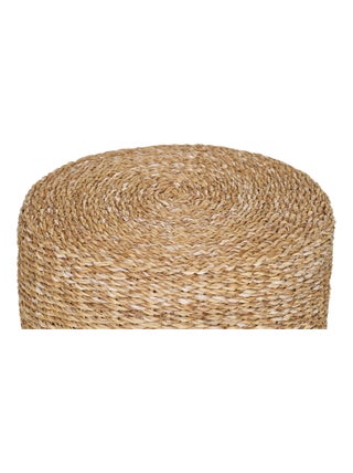 Rivera Pouf - Pouf, jonc de mer/coton, naturel ø40x40 cm
