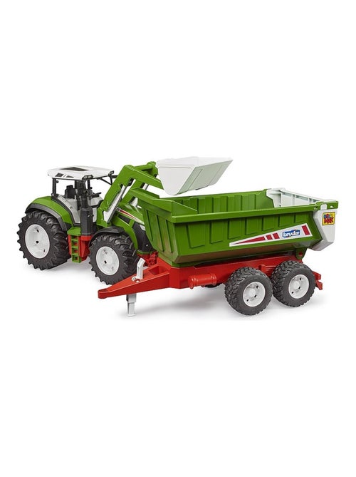 Roadmax tracteur avec chargeur avant et remorque basculante - Kiabi