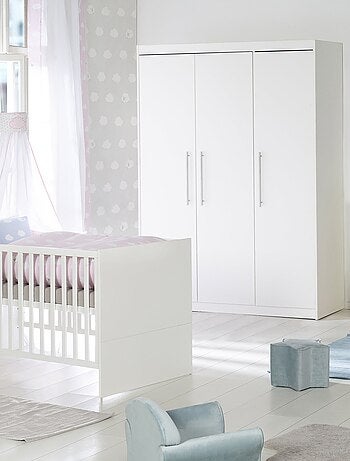 ROBA Armoire "Maren" à 3 portes battantes – blanc