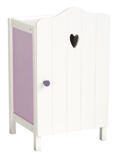 ROBA Armoire Poupée "Fienchen" avec Tringle à Vêtements et Étagère - Dès 3 Ans - Lilas/Blanc - Kiabi