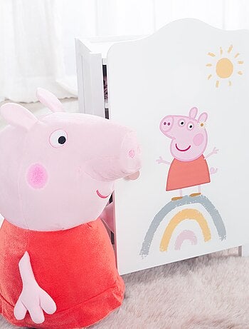 ROBA Armoire pour Vêtements de Poupée en Bois Peppa Pig - Motif Arc-en-ciel