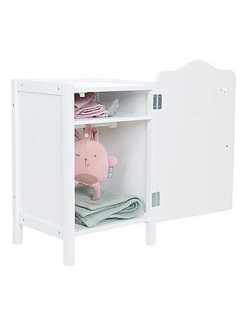ROBA Armoire pour Vêtements de Poupée en Bois Peppa Pig - Motif Arc-en-ciel