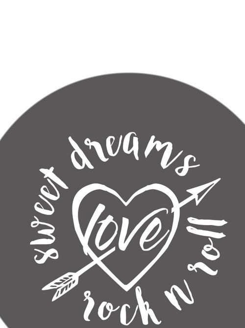 ROBA Banc-Coffre à Jouets "Rock Star Baby" en Bois pour Enfant - Fermeture Douce - Blanc/Gris - Kiabi