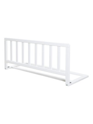 ROBA Barrière de Lit 90 cm - Protection Anti-Chute Sûre pour Bébés et Enfants - Bois Laqué Blanc