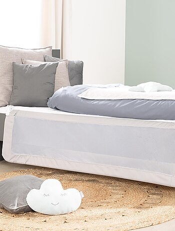 ROBA Barrière de Lit Bébé et Enfant "Klipp-Klapp" - 135 cm - Antichute et Rabattable - Beige