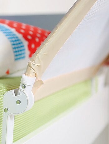 ROBA Barrière de Lit Bébé et Enfant "Klipp-Klapp" - 150 cm - Antichute et Rabattable - Beige