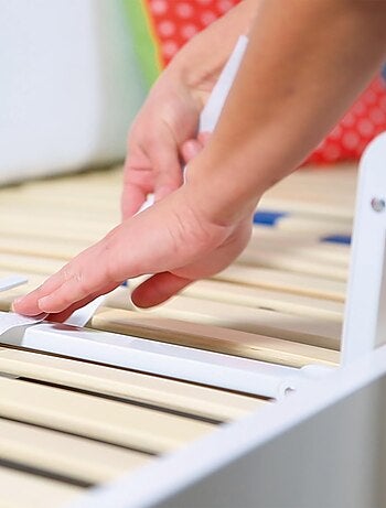 ROBA Barrière de Lit Bébé et Enfant "Klipp-Klapp" - 150 cm - Antichute et Rabattable - Beige