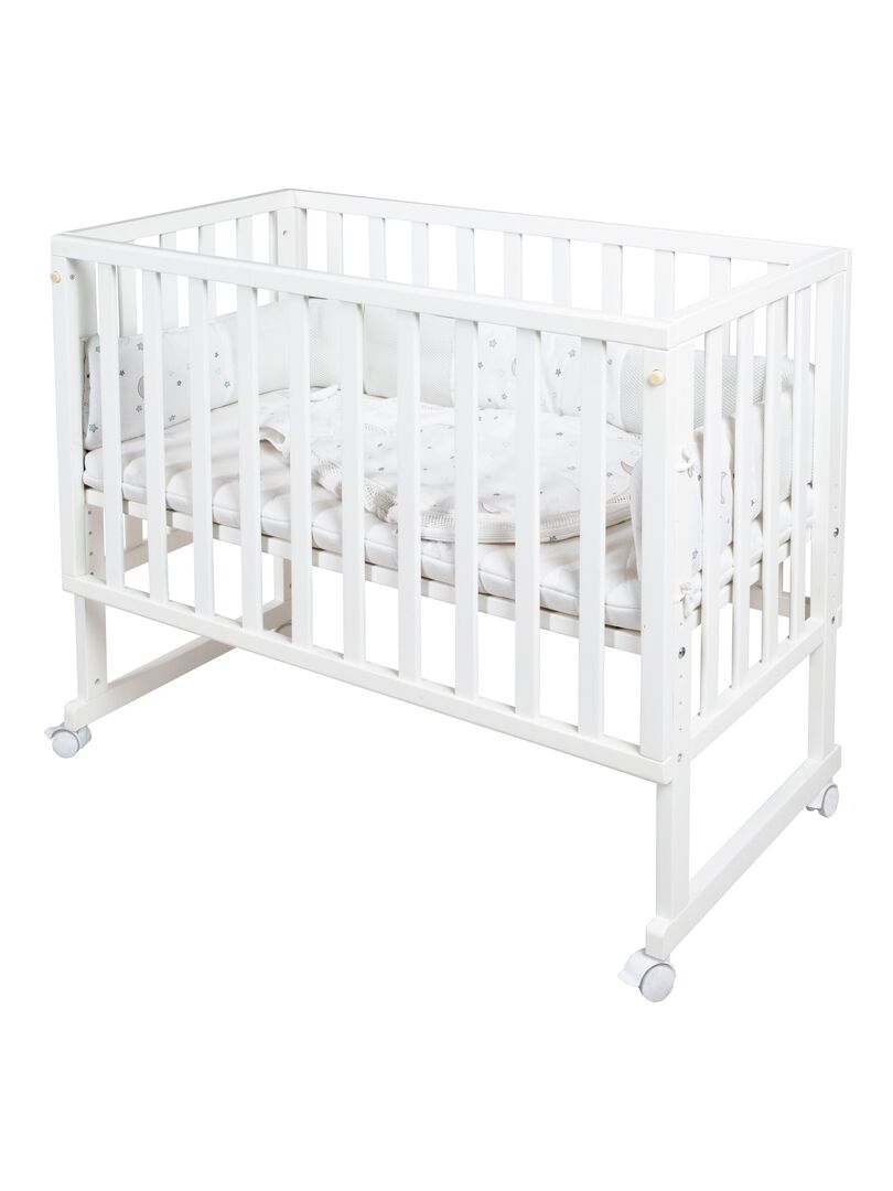 ROBA Berceau Cododo safe asleep® 3 en 1 + Équipement Sternenzauber -  Blanc blanc - Roba