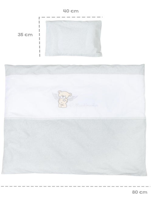 ROBA Berceau Heartbreaker 40x90 cm + Équipement Complet - Bois Laqué Blanc - Kiabi