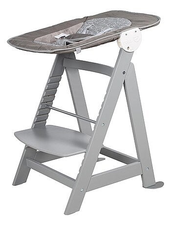 ROBA Chaise Haute Évolutive "Born Up" + Transat "miffy®" - Gris