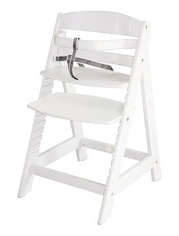ROBA Chaise Haute Évolutive "Sit Up III" + Coussin "roba Style" - Blanc/Gris