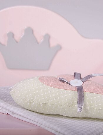 ROBA Chaise haute pour Poupée "Princess Sophie" en bois - Dès 18 mois - Rose/Argent