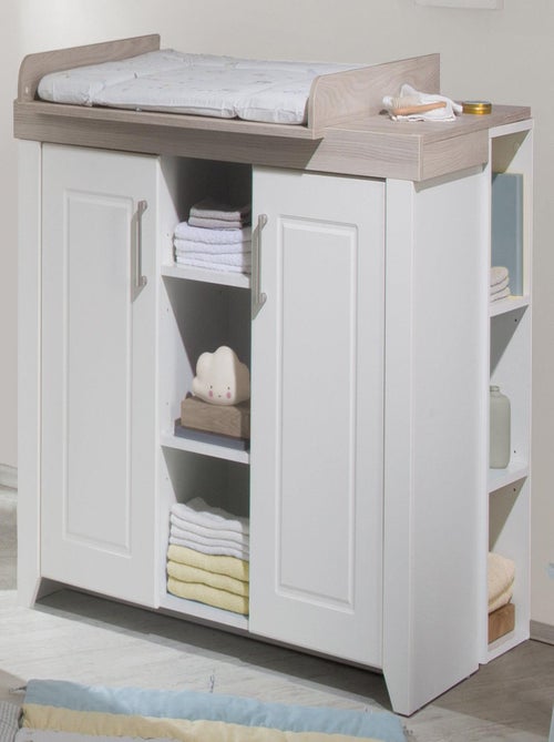 ROBA Commode à Langer "Felicia" – avec Plan Amovible – Style Maison de Campagne – Blanc - Kiabi