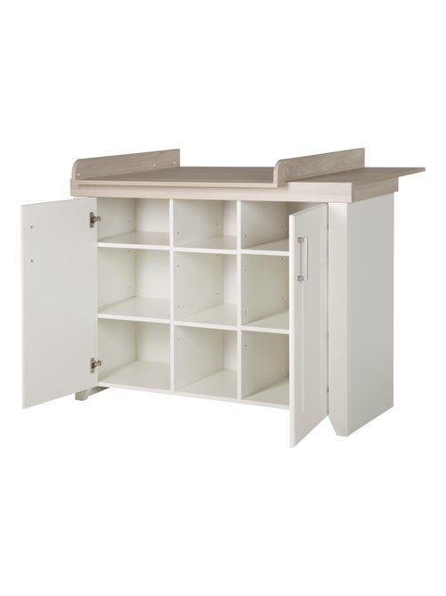 ROBA Commode à Langer "Felicia" – avec Plan Amovible – Style Maison de Campagne – Blanc - Kiabi