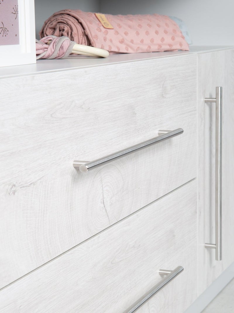 ROBA Commode à Langer "Maren 2" – avec Plan à Langer Amovible – Gris clair / Chêne blanchi Gris Gris clair - Kiabi