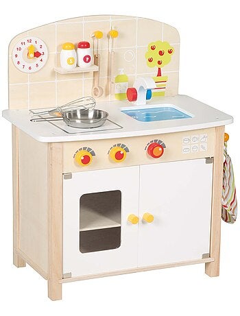 ROBA Cuisine Enfant en Bois + Accessoires en M?tal et Bois - ? Partir de 3 Ans