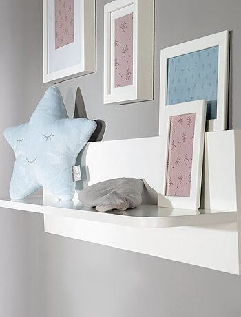 ROBA Étagère Murale pour Chambre Enfant - 90 cm - Blanc Canadien