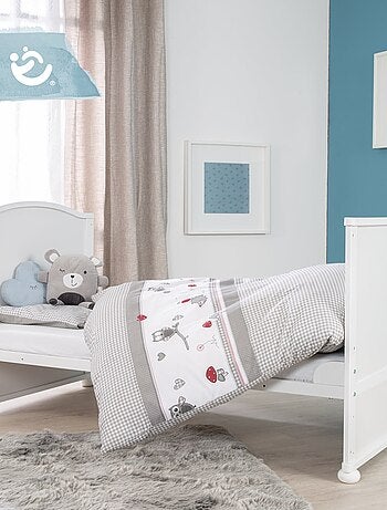 ROBA Lit bébé évolutif complet "Adam et Eule" - 70x140 + Équipement Complet