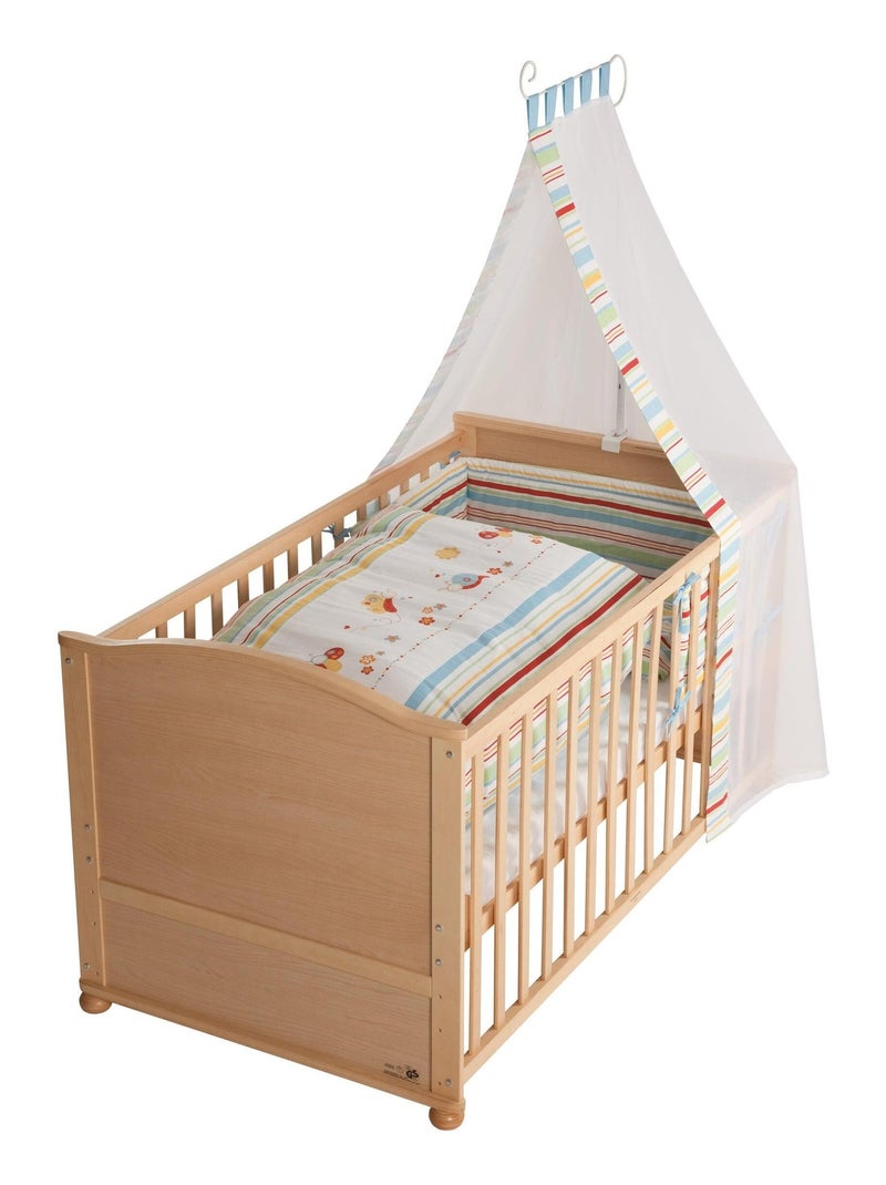 ROBA Lit bébé évolutif complet "Butterfly" - 70x140 + Équipement Complet Marron - Kiabi