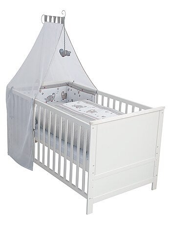 ROBA Lit bébé évolutif complet "Jumbotwins" - 70x140 + Équipement Complet